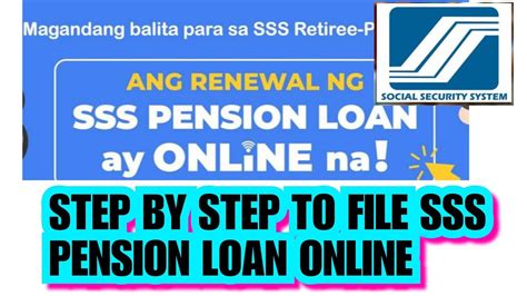 Guide: SSS Pension Loan Online Renewal .